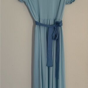 Elegant Blue Maxi Dress